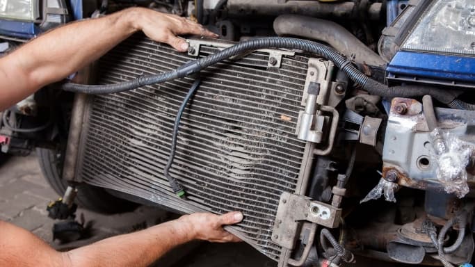Sixth Car Radiator Leak Symptom - Blockage Of Exterior Fins
