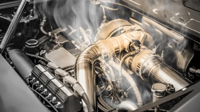 First Car Radiator Leak Symptom - Car engine overheating
